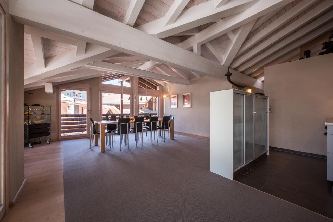 Chalet Schneehoren Penthouse Wengen Buitenkant foto
