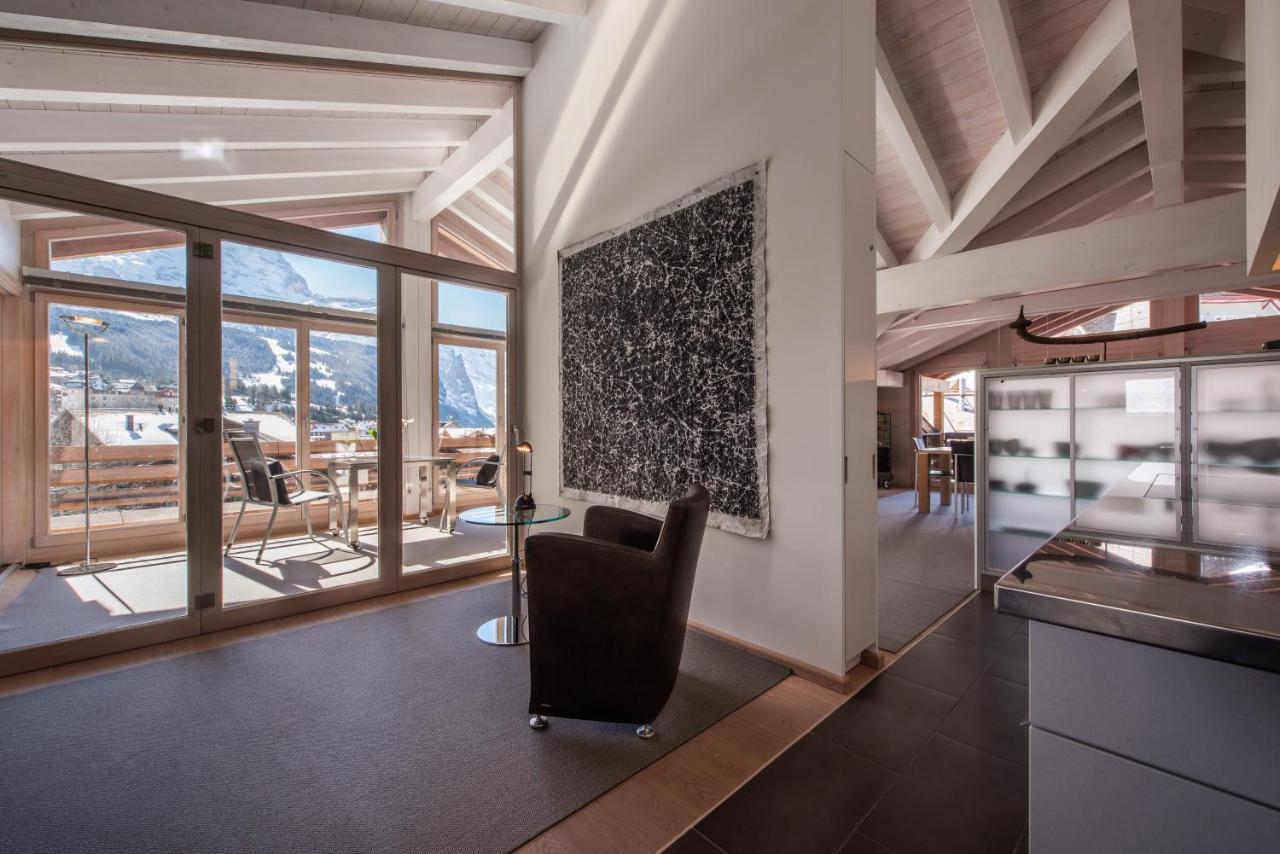 Chalet Schneehoren Penthouse Wengen Buitenkant foto